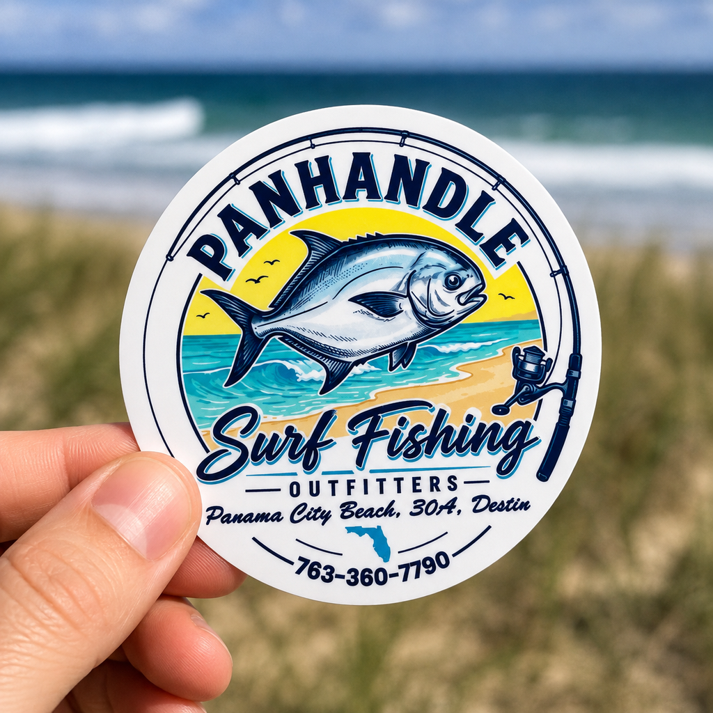 Panhandle Surf Fishing Outfitters Logo Sticker
