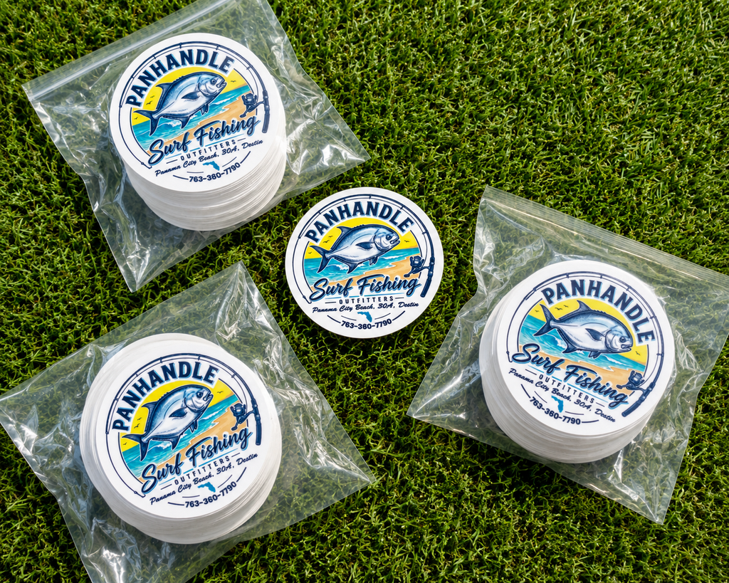 Panhandle Surf Fishing Outfitters Logo Sticker
