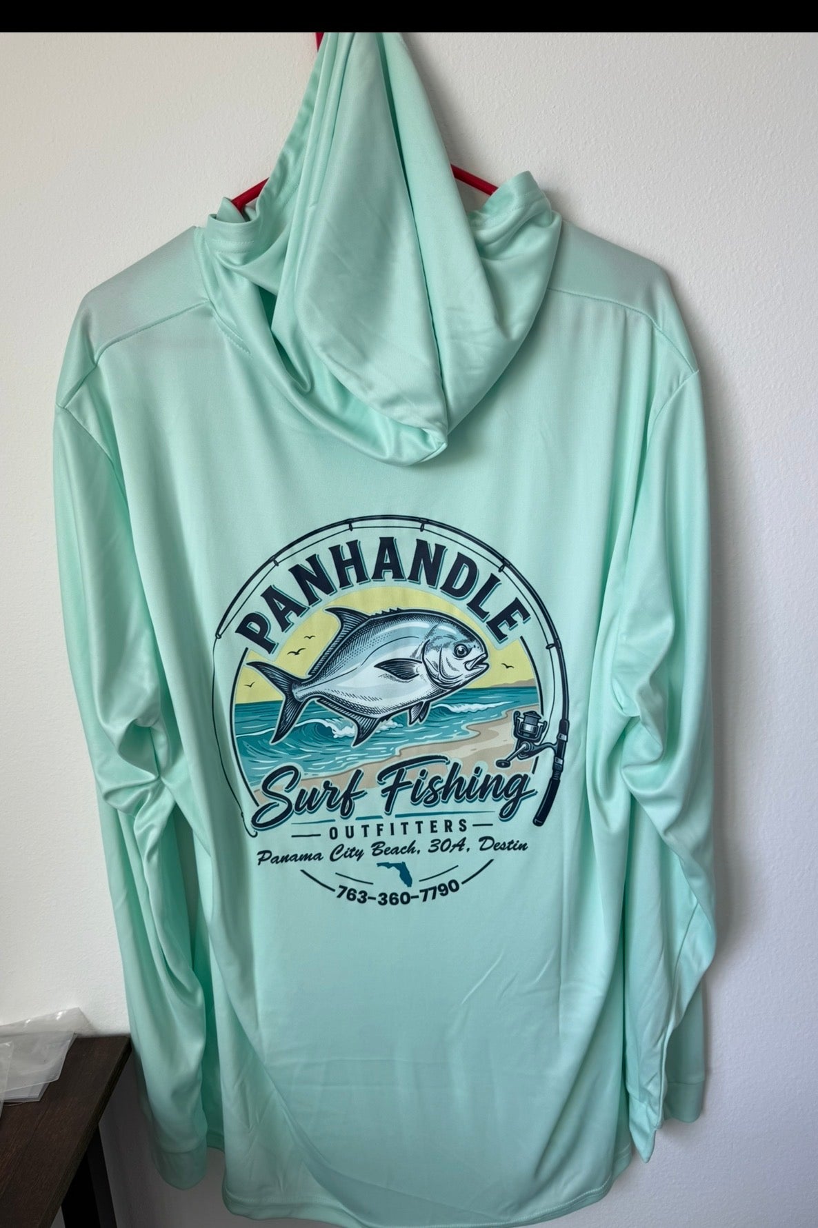 Panhandle Surf Fishing Outfitters Long Sleeve SPF Hooded Shirt