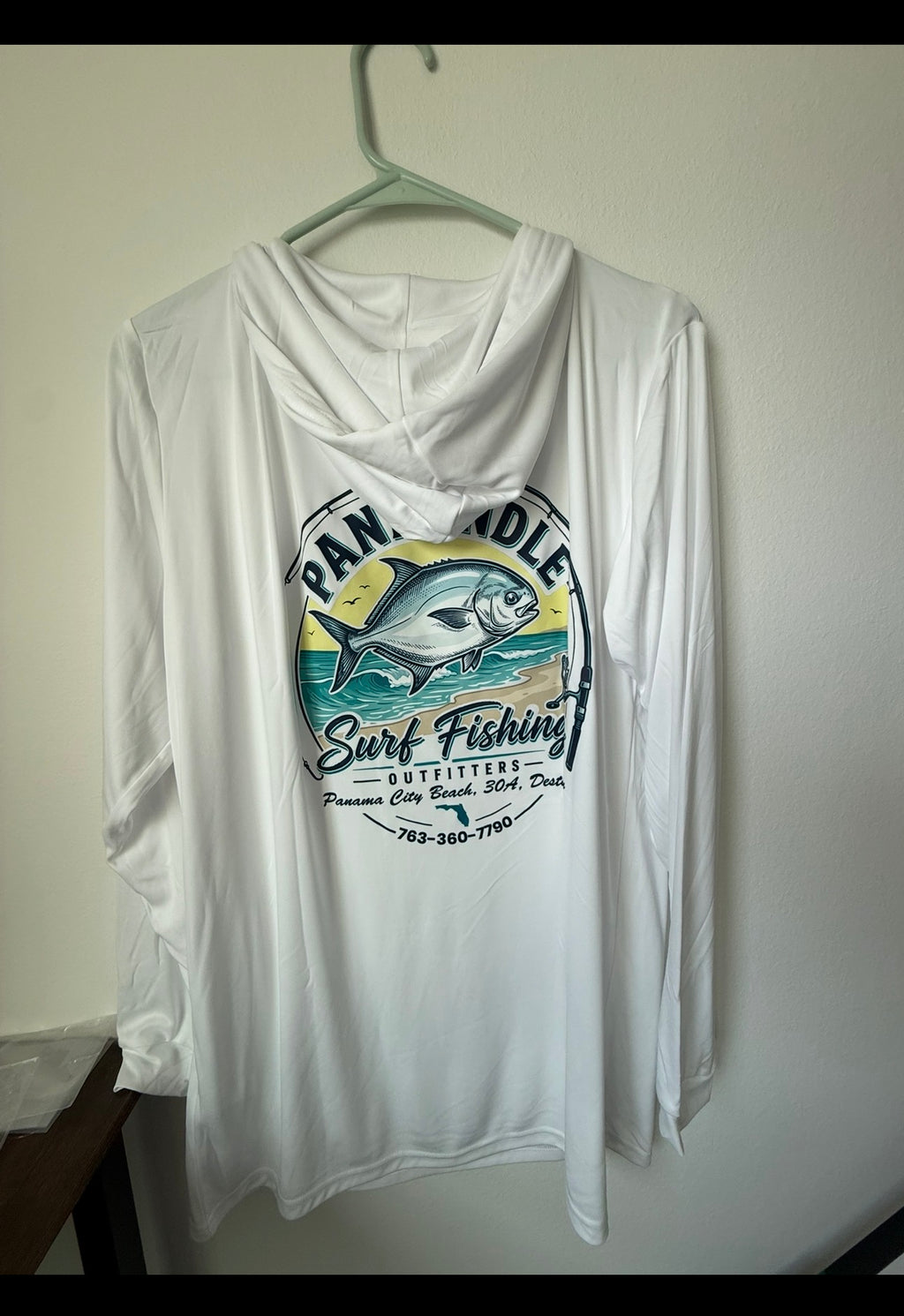 Panhandle Surf Fishing Outfitters Long Sleeve SPF Hooded Shirt
