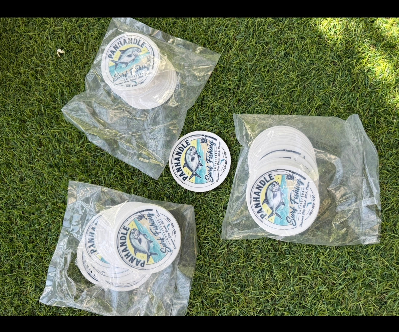 Panhandle Surf Fishing Outfitters Circle Sticker